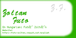 zoltan futo business card